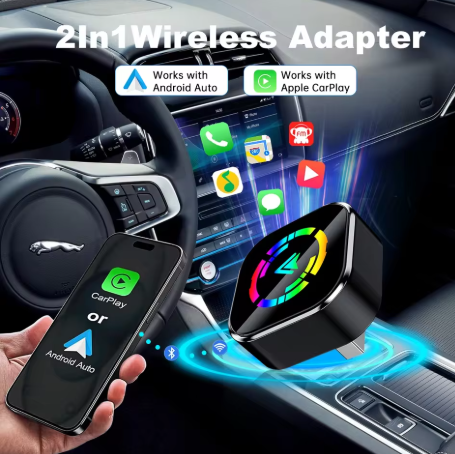 AUTOVEXI DriveLink Pro – Wireless CarPlay & Android Auto Adapter