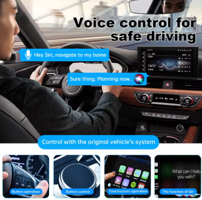 AUTOVEXI DriveLink Pro – Wireless CarPlay & Android Auto Adapter